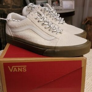 Cream Vans Low Top Sneakers